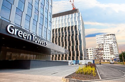 Green Towers Entrance