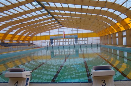 Outdoor swimming pools complex in Drzonków
