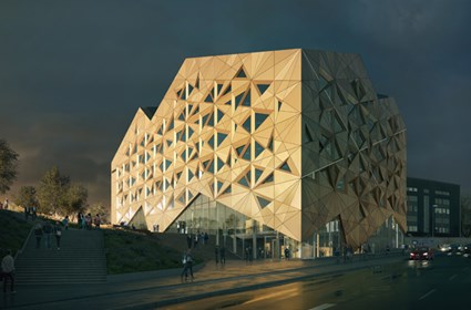 Juvelen’s walls and floor structure are prefabricated, resulting in a fast and cost-efficient building process.