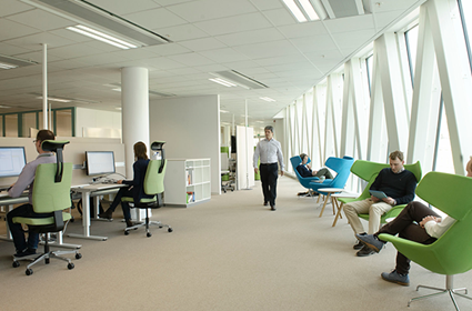 Entré Lindhagen Skanska officefloor