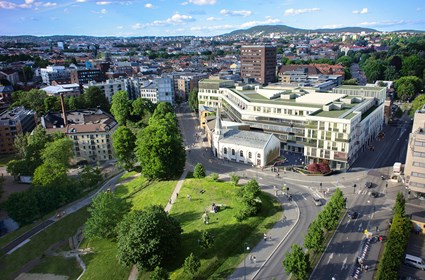 Photomontage of Sundtkvartalet