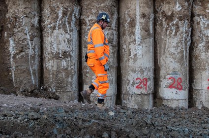 construction worker at HS2