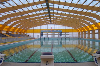 Outdoor swimming pools complex in Drzonków