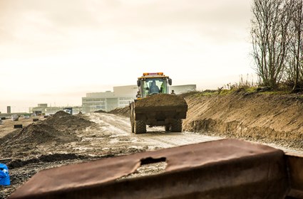 The tram construction included pipelines, earthworks, track, electricity, signaling, telecommunications, surface works, stops, plantations and more. Photo: Kristina Strand Larsson, Lund Municipality.