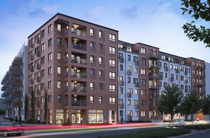 The rental apartments in Sjösättningen. Image source: picture of Arkitektlaget i Skåne and MK 3Design Studios. The rental apartments in Sjösättningen. Image source: picture of Arkitektlaget i Skåne and MK 3Design Studios.
